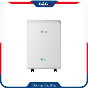 کولر گازی پرتابل 12000 گرین مدل GPS-H12P1T1A-MA با نمایشگر دیجیتال و طراحی مدرن سفید در فروشگاه دما با ما